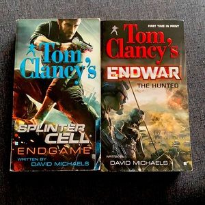 Tom Clancy novels.